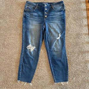 Maurices Everflex High Rise Crop Pants, Women Size 16